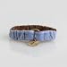 Elegant Velvet Scrunch Cat Collar in Periwinkle Blue