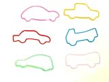 Shaped Rubber Bands Bracelets 12Pack Cars