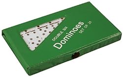 Double 6 Dominoes with Spinners in Vinyl Carry Case - 28 Tiles