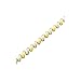 10K Polished Yellow Gold with Satin White San Marco Bracelet