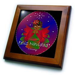 African American Christmas Angel Praying Navidad