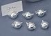 Kitchen & Housewares : TEAPOT CARD HOLDER - SET OF 6 TEAPOT CARD HOLDERS