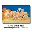 Bulldozer 3D Puzzle Woodcraft Construction Kit