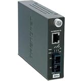 TRENDnet Intelligent 10/100Base-TX to 100Base-FX Single Mode SC Fiber Converter (30KM, 18.6Miles)