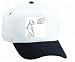 White Cap with man, football, soccer, 