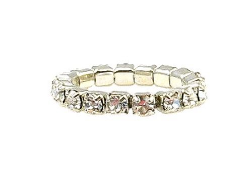 Toe Ring - T7 - Crystal Band ~ Clear