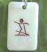 Hawaiian Petroglyph Surfer Bone Pendant