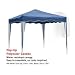Outdoor Living : BLACKSPUR BB-GA301B Pop Up Gazebo - 2.5 x 2.5 m - Blue