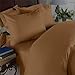 1500 Thread Count Queen 4pc Bed Sheet Set Egyptian, Deep Pocket Deep Pocket, Mocha Chocolate