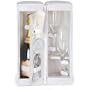 Harmony - Honeymoon Debossed Leatherette Champagne Tote w/ Service For 2 (White)
