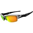Oakley Flak Jacket Adult Asian Fit Sport Casual Sunglasses - Silver/Titanium Clear