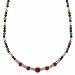  : GENUINE CARNELIAN TIGER EYE SMOKEY QUARTZ ROSE QUARTZ AMETHYST AVENTURINE STONE STERLING SILVER BALI BEAD NECKLACE