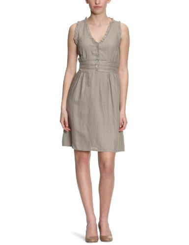 Lana naturalwear Damen Kleid/ Knielang  111 2333 6100, Gr. 40/42 (M), Braun (walnut 639) Preisvergleich