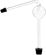 American Educational Connecting Kjeldahl Bulb with Stopper for Distilling Apparatus, 50mm Bulb Diameter