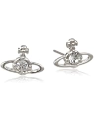Vivienne Westwood Nano Solitaire Crystal Colored Stud Earrings