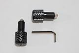 Motorcycle Slugger Bar Ends - Carbon - Universal - HONDA CBR 600, F2, F3, F4, F4i, SUZUKI GSXR 600, 750, 1000, 1300, YAMAHA R6, R1 Barends
