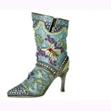 Swarovski Crystal Enamel “Fancy Cow Girl Boot” Card Holder (3″ x 2 1/4″) – Gift Boxed