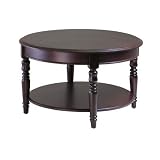 Whitman Round Coffee Table Set in Cappuccino