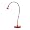 www.leseleuchte.com - IKEA Energiesparleuchte Jansj� LED-Tischlampe mit warmwei�en Licht - in ROT
