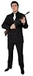 Gangster Costume Suit (Hat, Shirtfront, Weapon not included)