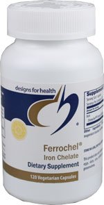 ez caps:Designs For Health - Ferrochel® Iron Chelate 120 capsules