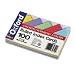 Ruled Index Cards, 4 x 6, Blue/Violet/Canary/Green/Cherry, 100/Pack
