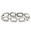 Rhodium Brass Bracelet - 7'' long
