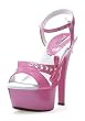 6 Inch Heel Patent Platform Women'S Size Shoe With Side Bow