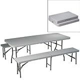Folding Table and Bench 3-pc. Set by Office Star