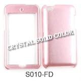 Apple iPod Touch 4 Crystal Solid Pink Hard Case/Cover/Faceplate/Snap On/Housing/Protector