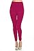 VIV Collection Women's Solid High Waisted Fleece Leggings for Fall/Winter