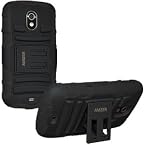 Amzer® Hybrid Kickstand Case - Black for Google / Samsung GALAXY Nexus