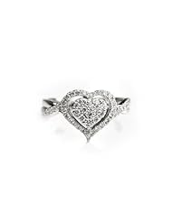 Heart - Diamond And 18K White Gold Ring