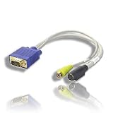 TV-out VGA to S-Video/RCA Cable Adapter