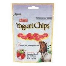 Kaytee Fiesta Yogurt Chips Treat for Small Animals Strawberry -- 3 oz