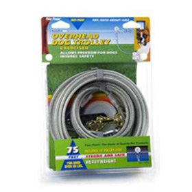 Four Paws Pet Products 75 Feet Cable Trolley 1750lb - Silver