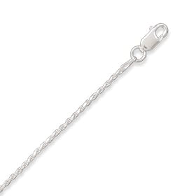 18" Diamond Cut Rope Chain Necklace