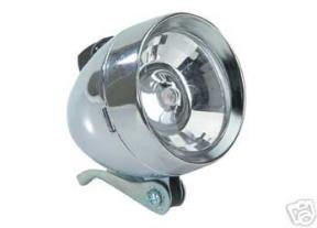 Bullet Headlight Two Bulb Chrome Light