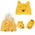 Disney Baby Winnie The Pooh Infant Cap & Booties Gift Set