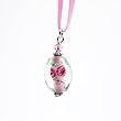 Murano Glass Pendant Jewelry - Ester Pink