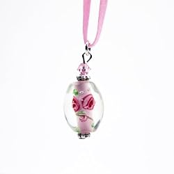 Murano Glass Pendant Jewelry - Ester Pink