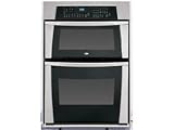 Whirlpool Gold GMC275PRS 27 Built-in Microwave Combination Double Wall Oven with One Touch Bake and Broil Feature & Self-Cleaning Lower Oven: Stainless Steel