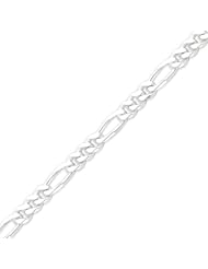 Sterling Silver 7.75mm Figaro Chain - 8 Inch