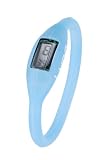 LUPO Ladies Sports Silicone 17cm Digital Watch – BABY BLUE