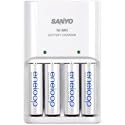 Sanyo eneloop Ladegerät MQN04 mit 4 Stk. eneloop Batterien AA Mignon