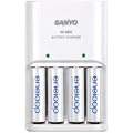 Sanyo eneloop Ladeger�t MQN04 mit 4 Stk. eneloop Batterien AA Mignon