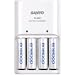 Sanyo Eneloop Charger Inc 4 AA Batteries