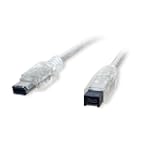 Connectland CL-CAB30007 FireWire IEEE 1394b 6-feet (1.8m) 9-pin to 6-pin Cable (Silver)