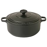Chasseur Cast Iron 22cm, 3.0ltr Round Casserole Matt Blackby Chasseur