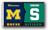 Michigan Wolverines / Michigan State Spartans Rivalry 3''x5'' Flag